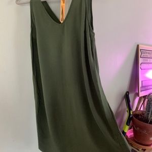 olive green dress